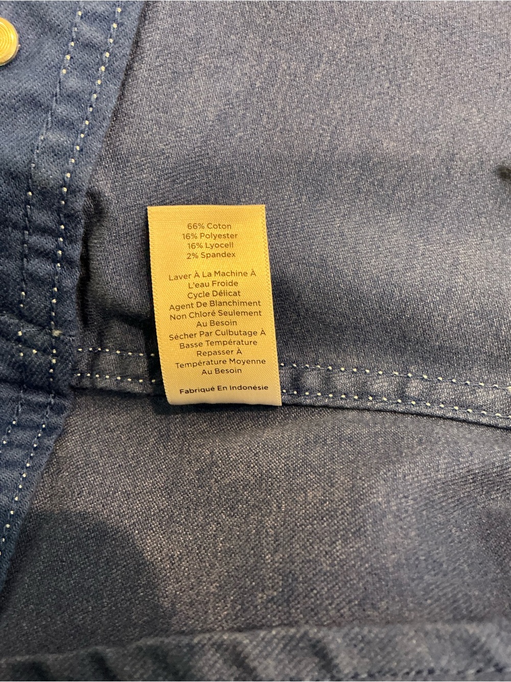 Talbots Royal Blue Cotton-Stitch Jean Jacket - Picture 10 of 12